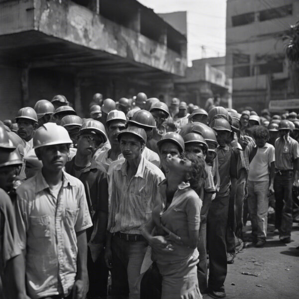 Reflejos Industriales: Un Retrato en Blanco y Negro de la Venezuela Futurista