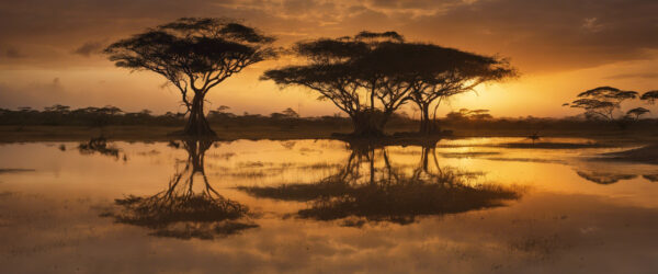 "Destellos de Gracia: Un Atardecer en Los Llanos de Venezuela"