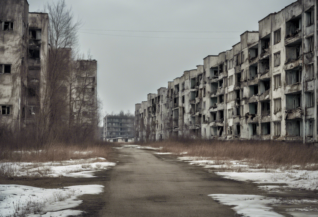 "Amanecer Congelado en Chernobyl".