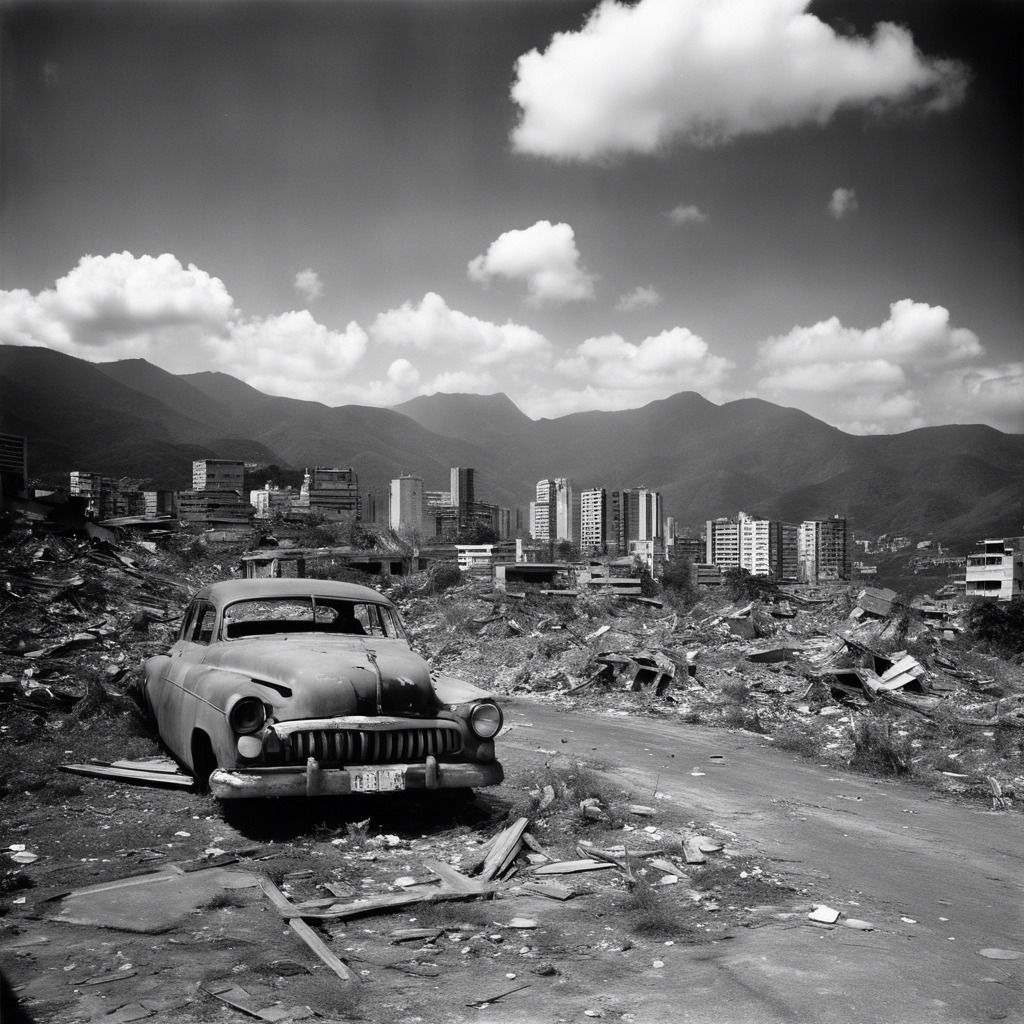 "Resiliencia Futurista: Una visión post-apocalíptica de Caracas".