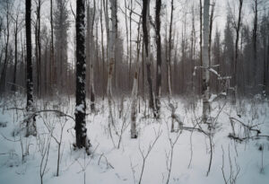 "Resiliencia Invernal en la Desolación de Chernobyl"