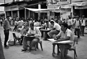 Conversaciones Políticas en Plaza Venezolana, Siglo XIX