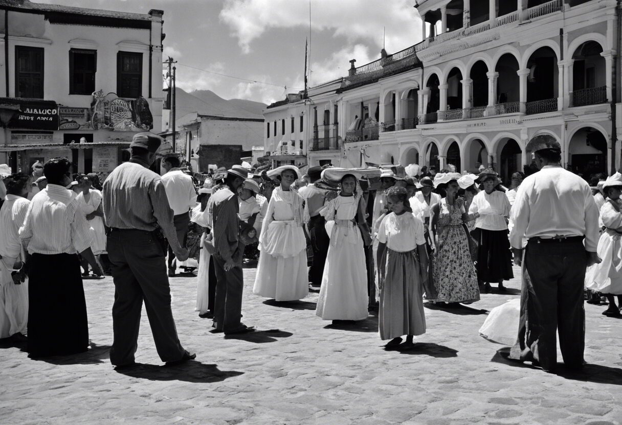 Devoción y Tradición: Procesión Religiosa en la Venezuela del Siglo XIX