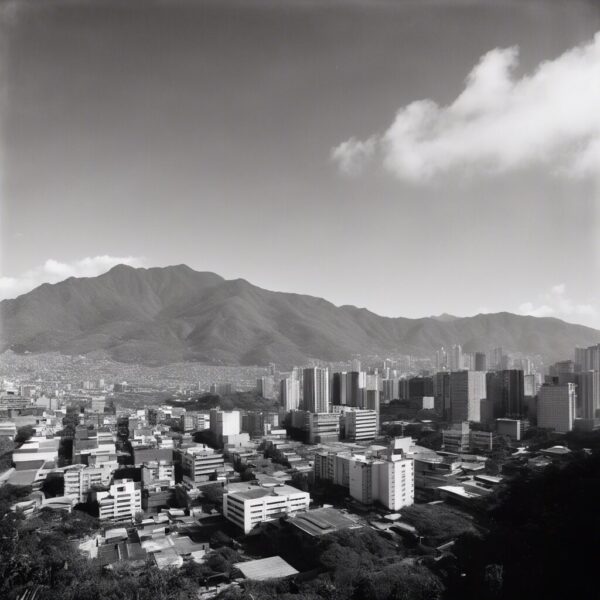 "Sueños Futuristas en Blanco y Negro: Venezuela"