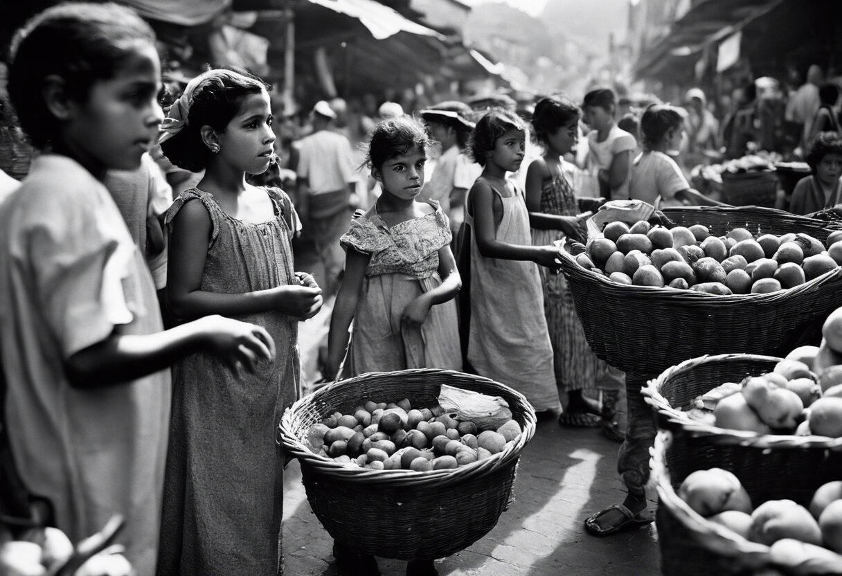 "El Mercado del Siglo XIX en Caracas: Retrato de una Época Pasada."