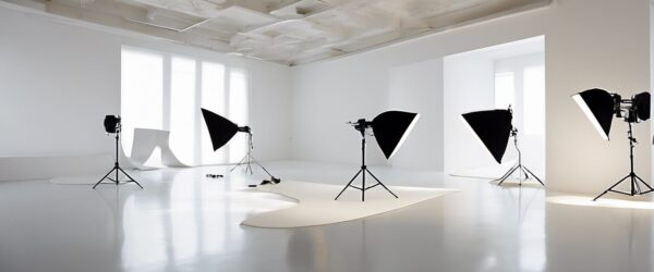 Minimalismo y Elegancia: Lunares de Luz en el Estudio