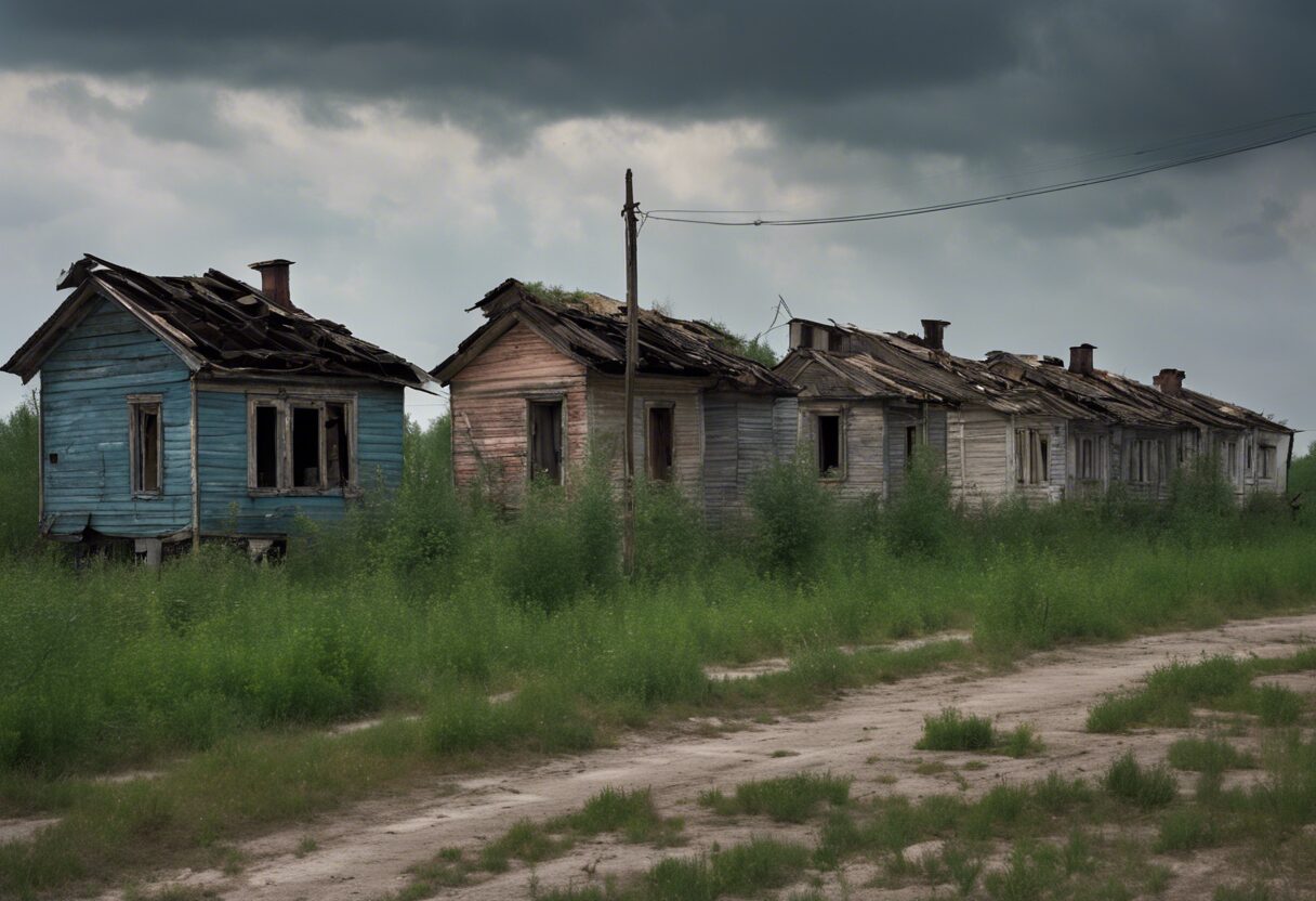 "Desolación y Resistencia: Un Paisaje de Chernobyl"