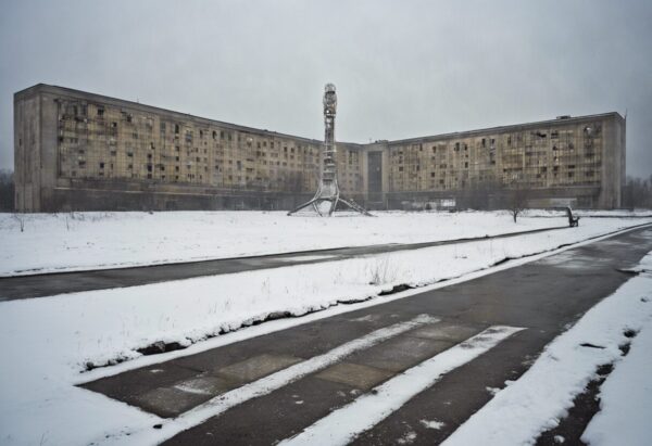 "Comandante del Tiempo: Plaza Central de Chernobyl".