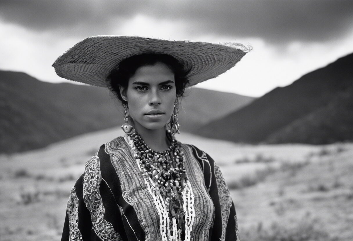 Elegancia Atemporal: Un Retrato Venezolano en Blanco y Negro