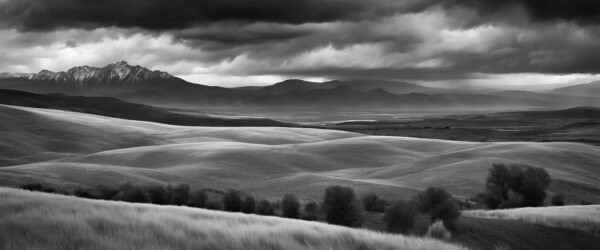 Yo, paisaje en Blanco y Negro.