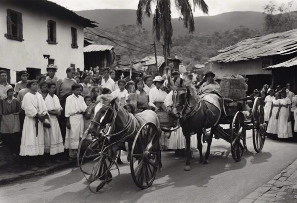 Procesión Sacramental en el siglo diecinueve ‘Rústica Venezuela’