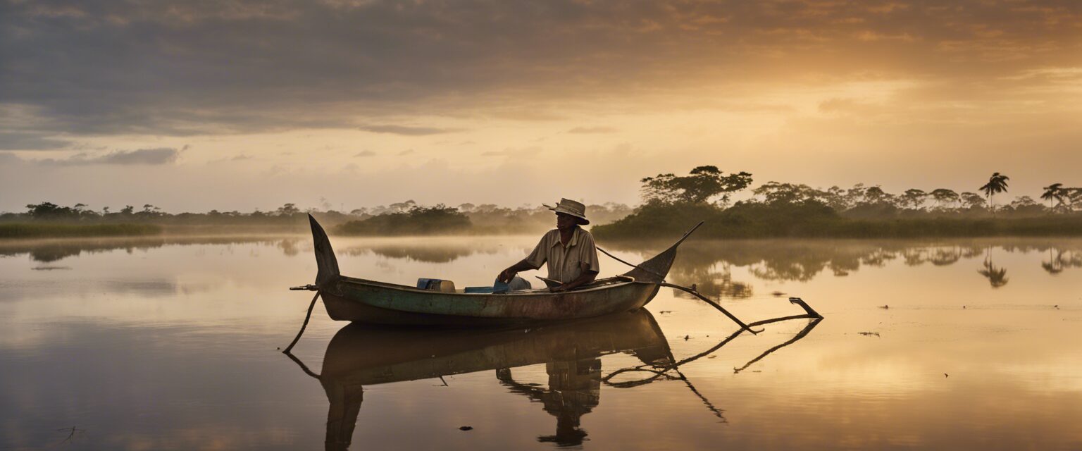 "Amanecer Orinocense: pinceladas de una Venezuela resiliente."