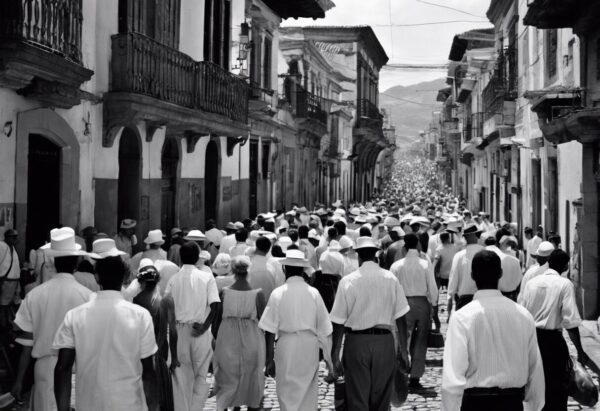 Procesión Religiosa en la Venezuela del Siglo XIX