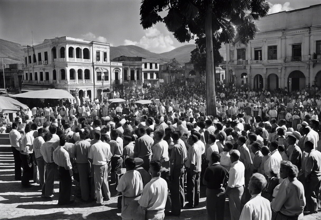 "Clamor político en la plaza del siglo XIX"