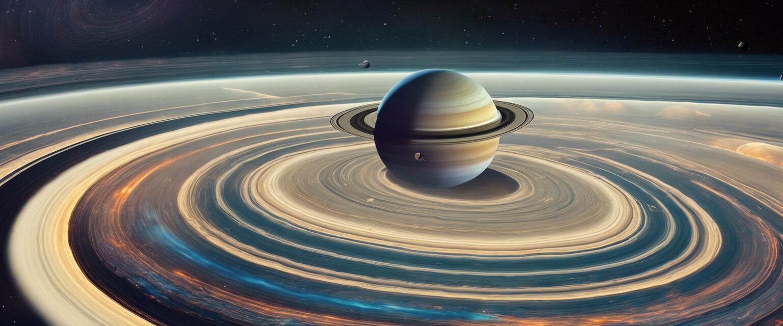 "La Majestuosidad Cósmica: Saturno desde el Espacio".