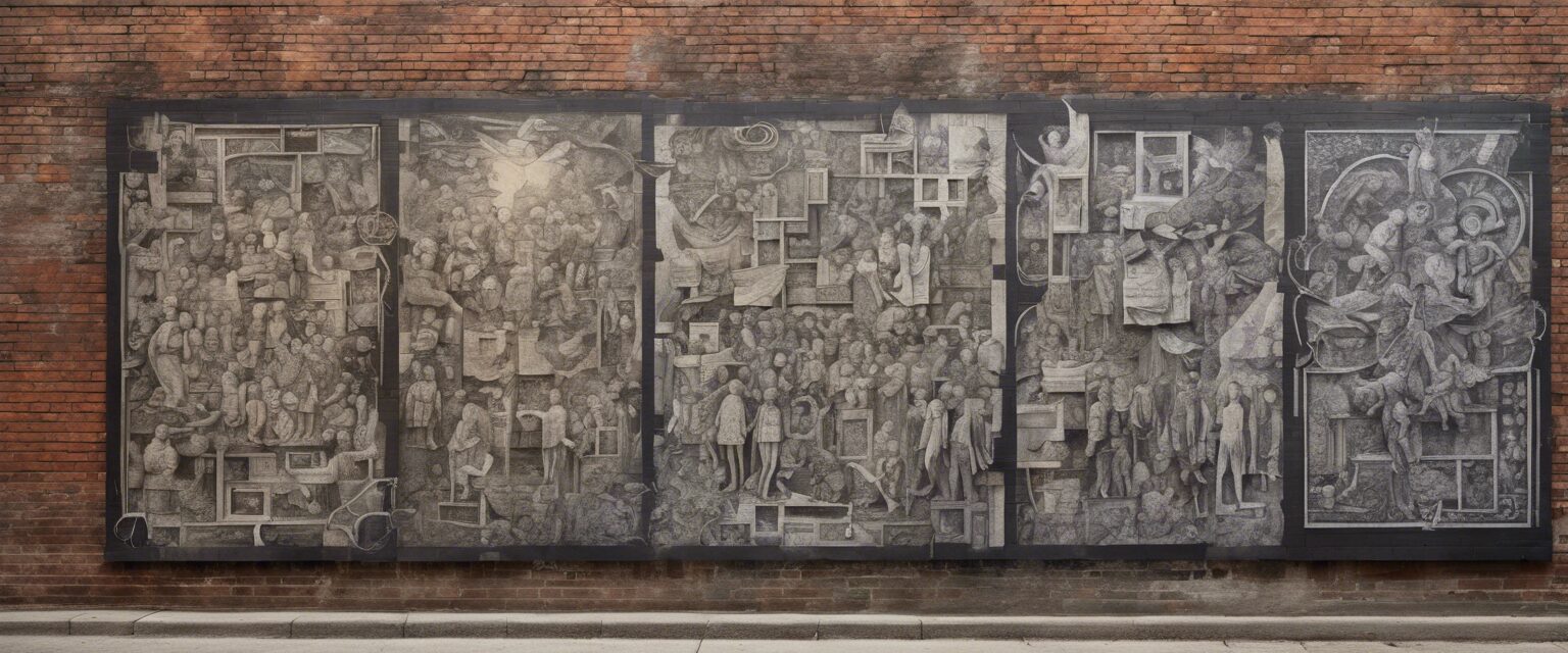 "Sobre la vida: Un mural en monocromo"