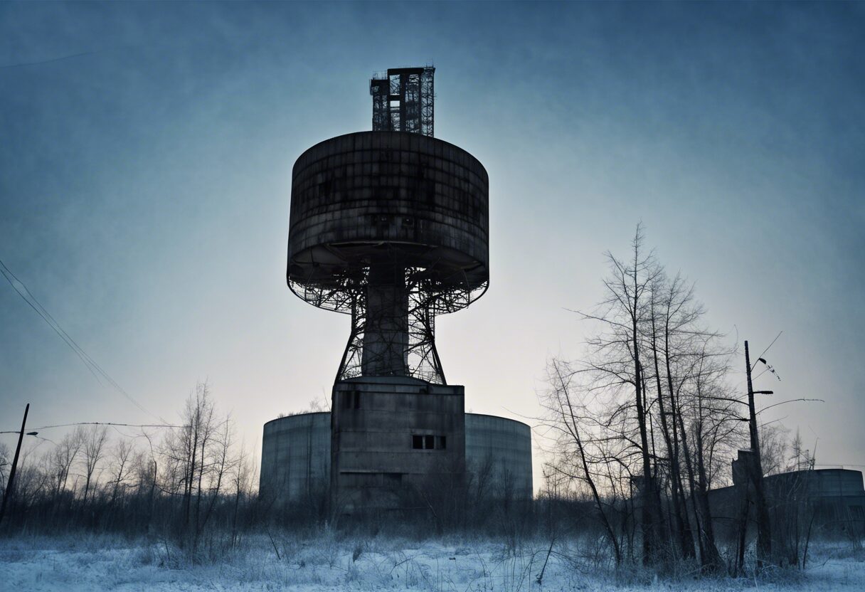 Atardecer Frío en el Reactor 4.