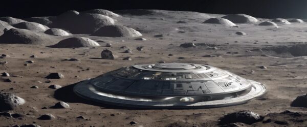 "Explorando el horizonte lunar: Una ojeada a una base espacial avanzada"