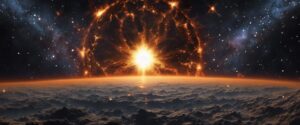 Majestuosidad Solar: Un Baile de Fuego Celestial