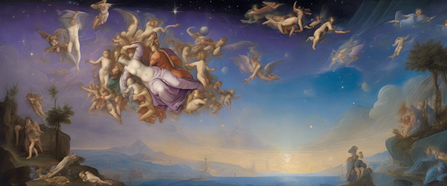  "Deidades Futuristas: Un Renacimiento Cósmico"

