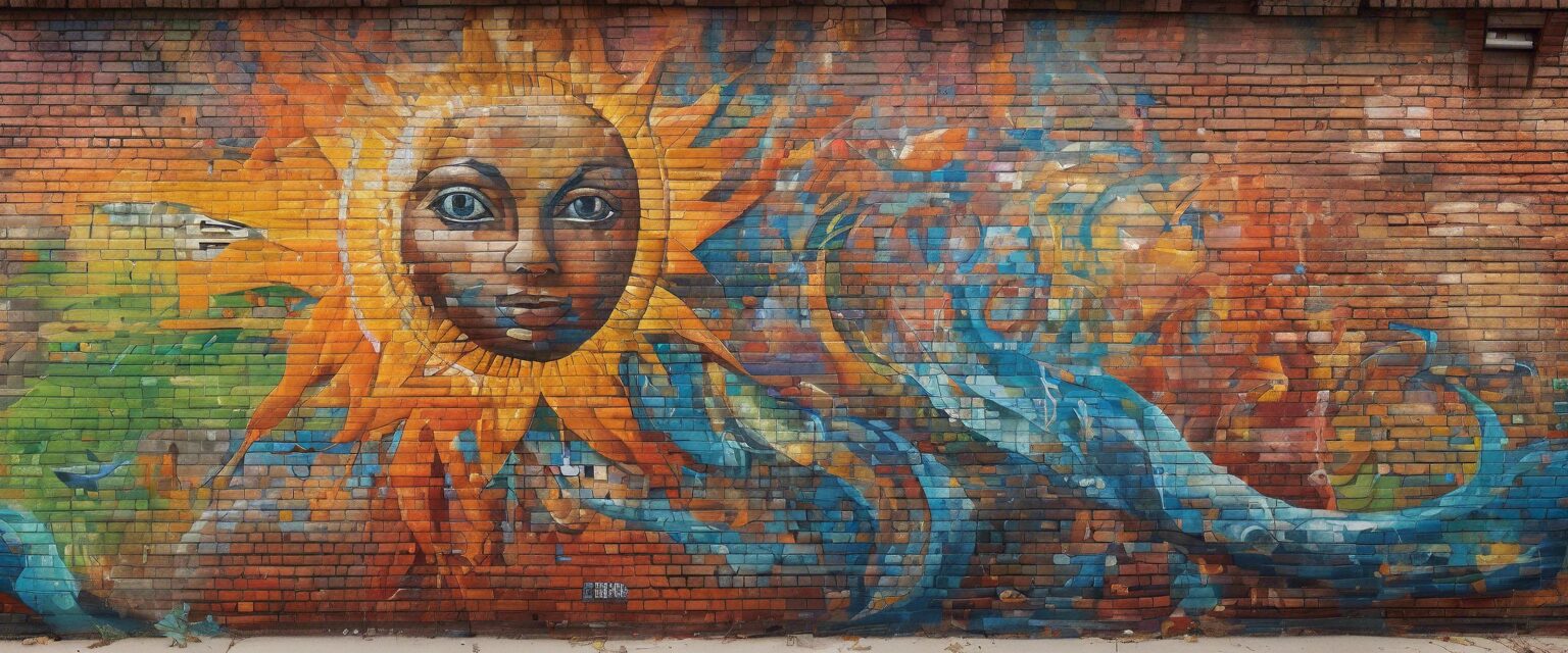  "Sinfonía de la Vida: Un Mural Vibrante de Van"

