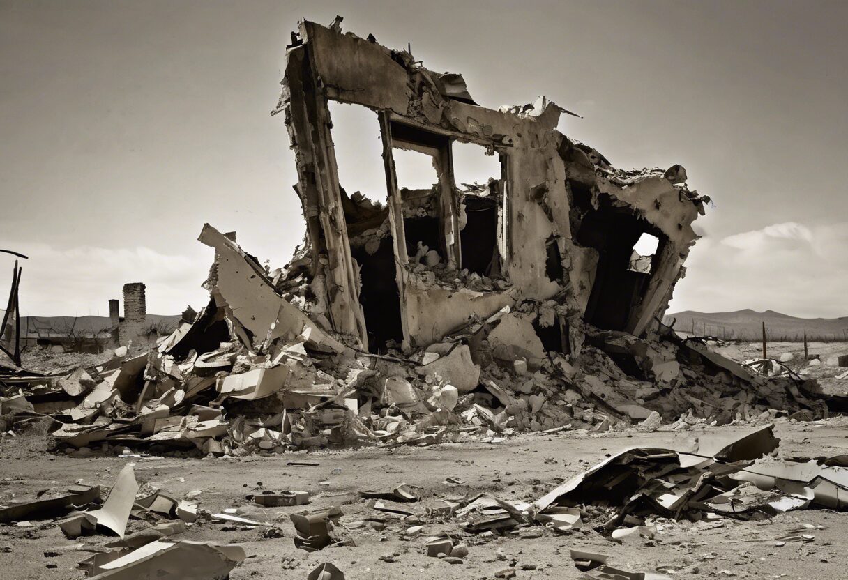  "Contrastes de Guerra: Devastación y Resiliencia"

