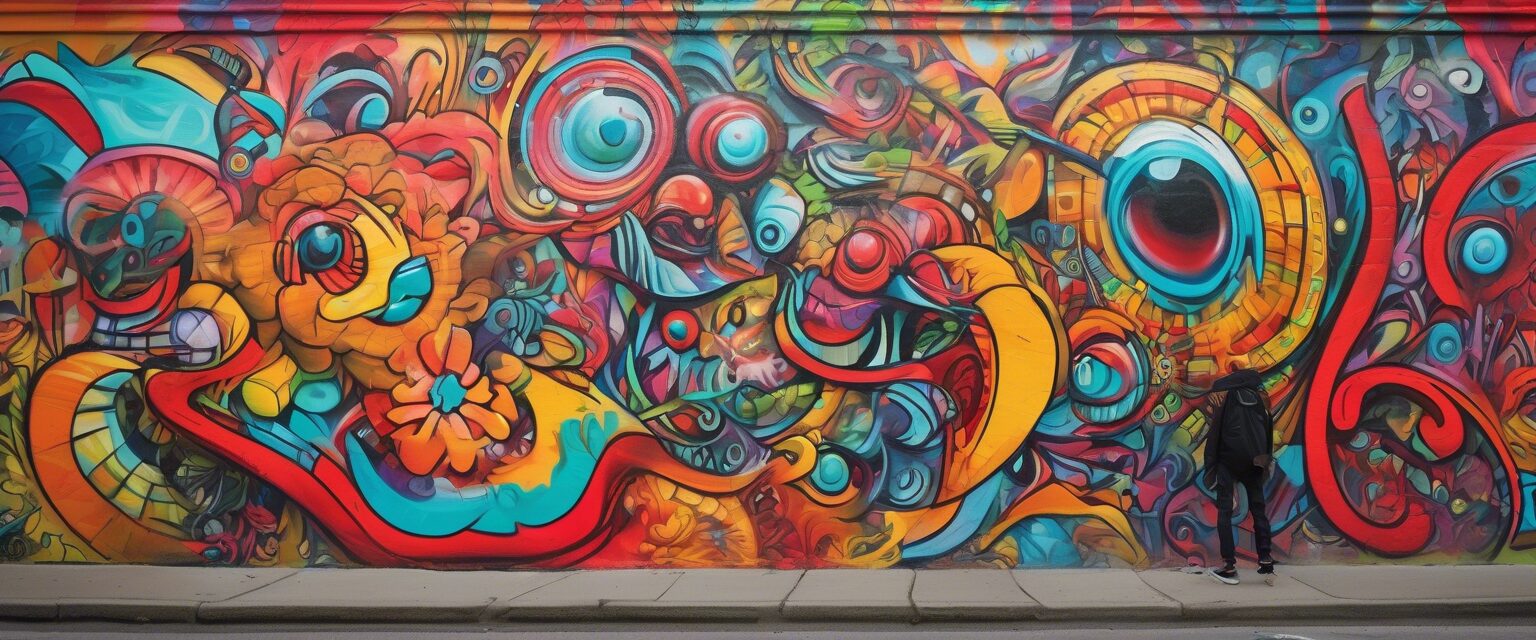  "VAN: Contrastando Vibraciones - un Mural que Encapsula un Viaje Artístico"

