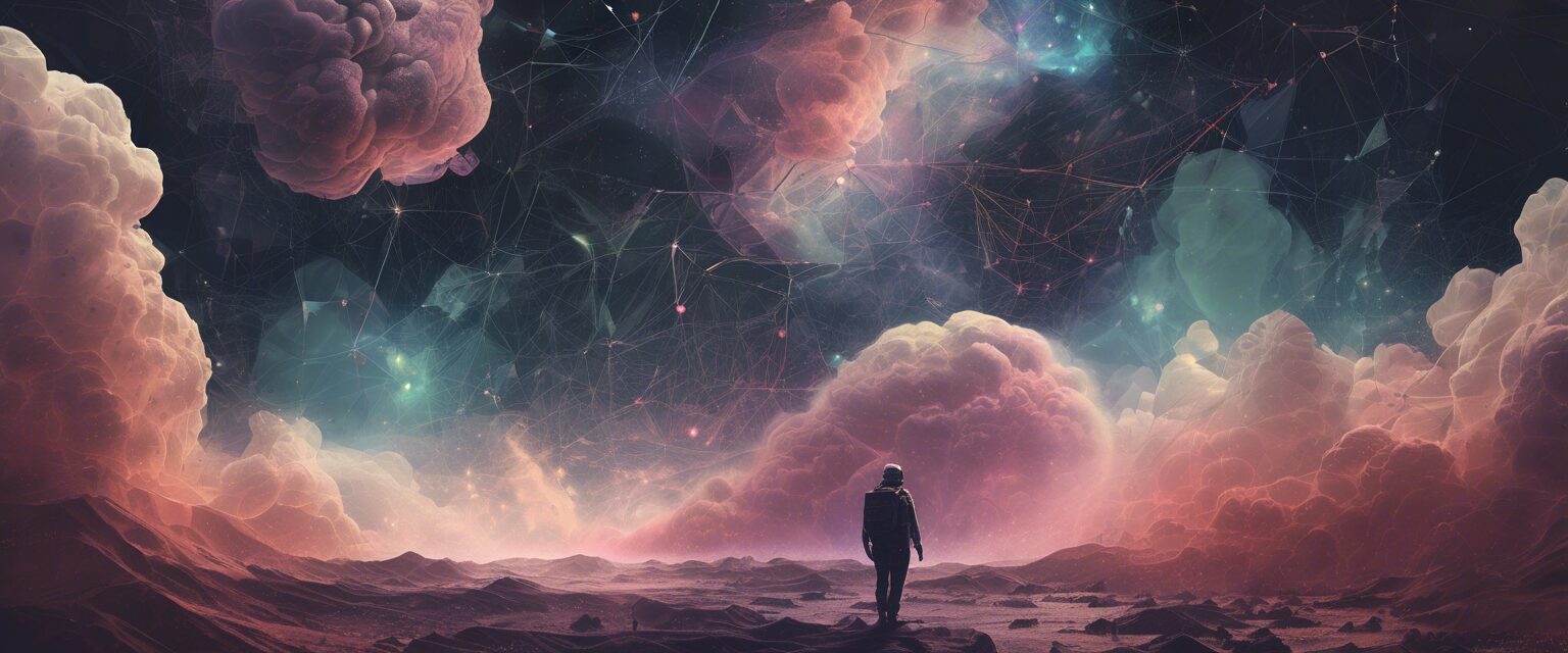 

"Distantes Nubes de Conexiones: Un Viaje Visual a la Brecha Digital"

