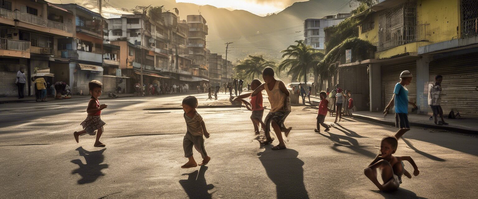  Caracas: Luz y sombra al atardecer 

