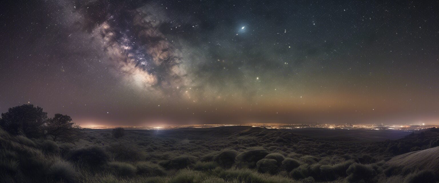  "Inmensidad Cósmica: Un Retrato Nocturno"

