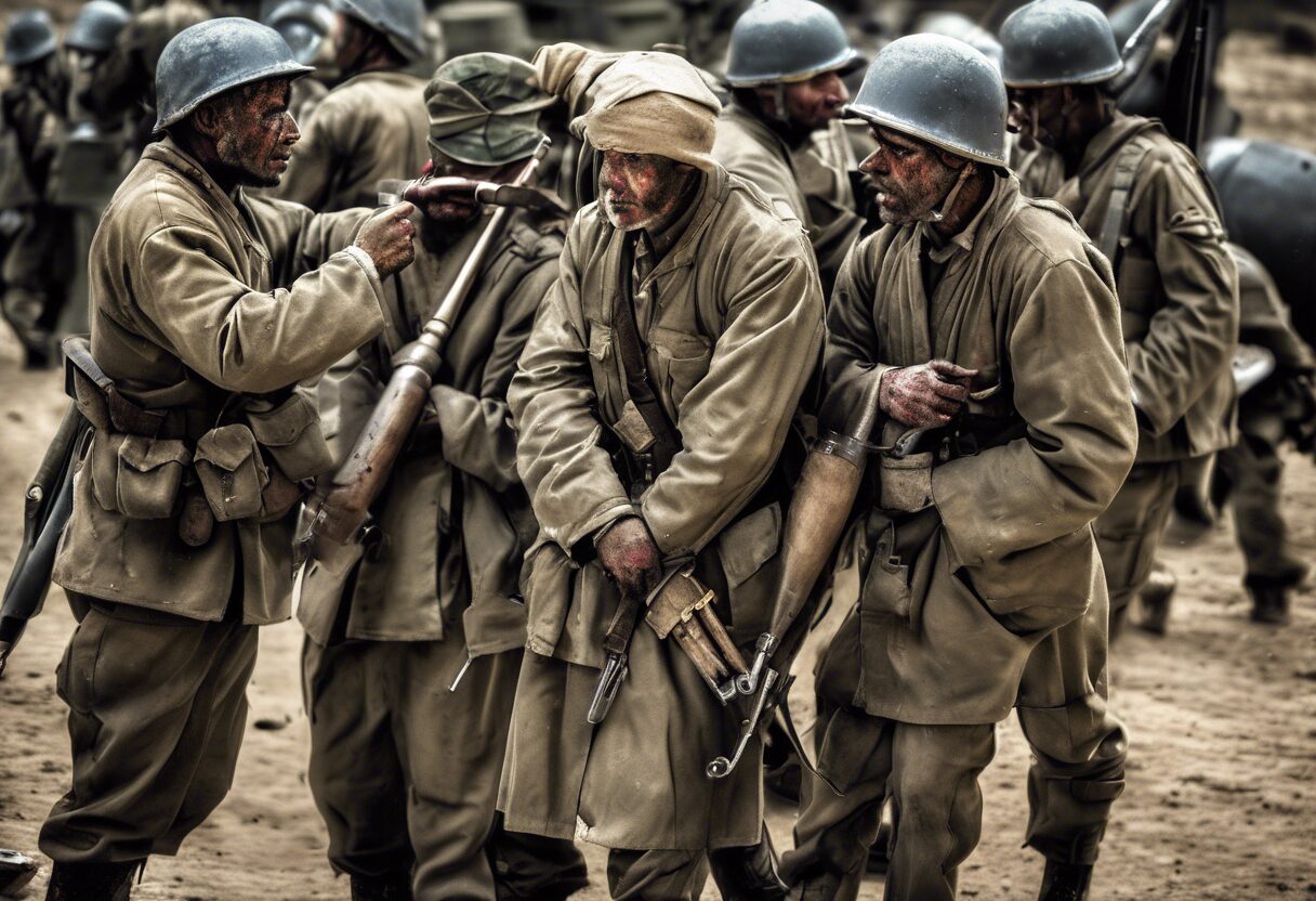  Las caricias de la Guerra: Un retrato del personal médico en el frente de batalla.

