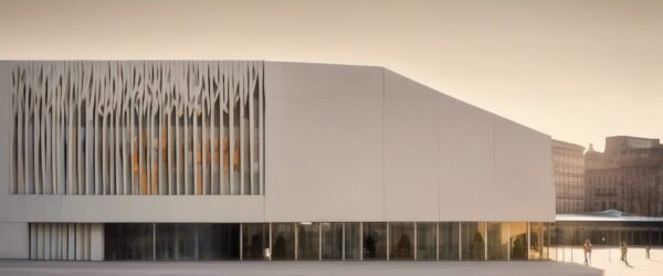 Crepúsculo en el Museo: Donde la Arquitectura Danza con las Artes Plásticas