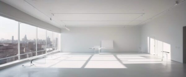 Ecos Pálidos del Arte: Capturando la Confluencia de Fotografía y Publicidad en el Estudio.