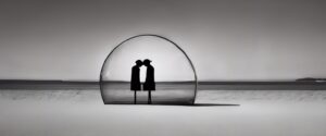  "Simbiosis de Amor en Blanco y Negro"

