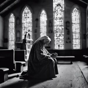  Rezando en Sombras: Un Relicario de Devoción 

