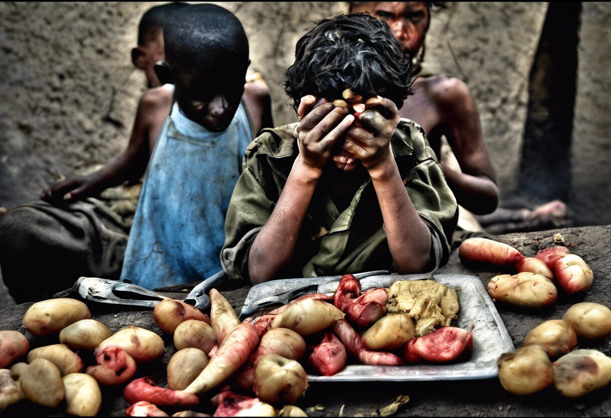  "Contrastes de Guerra: Hambre en Saturación"

