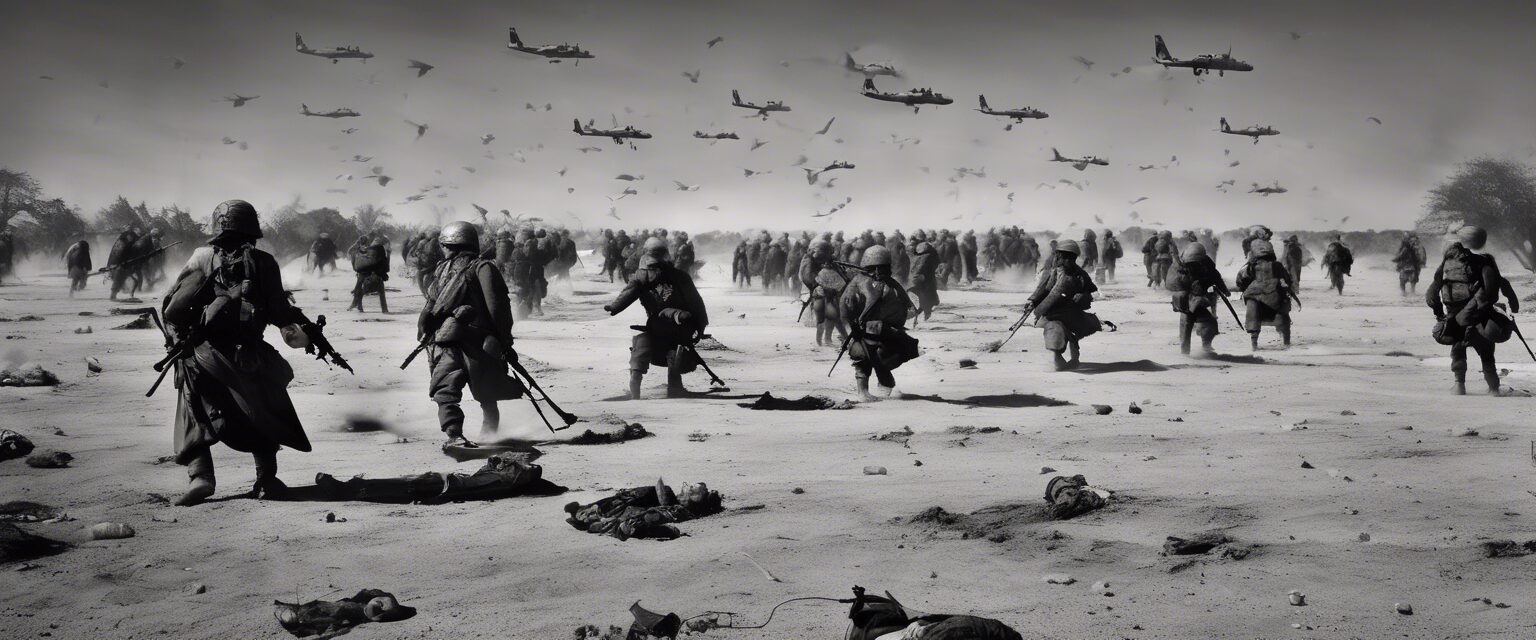  "Esencia de la Guerra: Dolor y Resiliencia"

