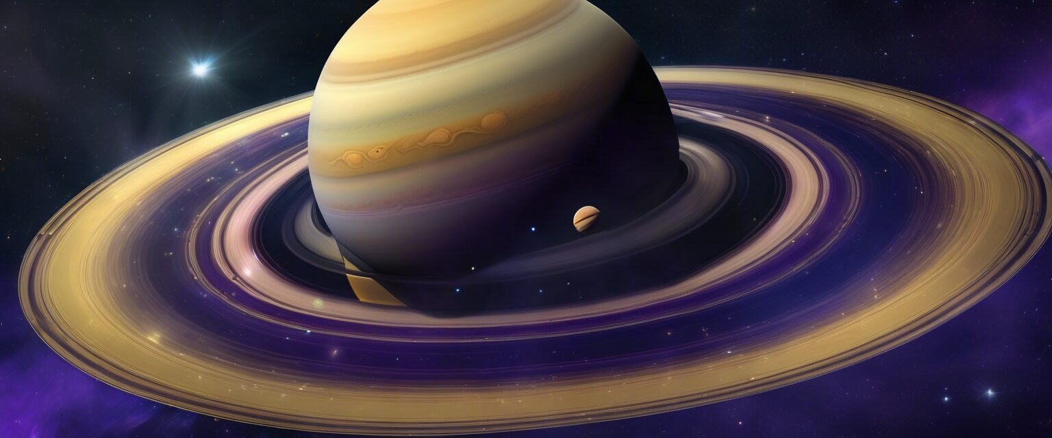  "Saturno: El Majestuoso Gigante Dorado del Cosmos"

