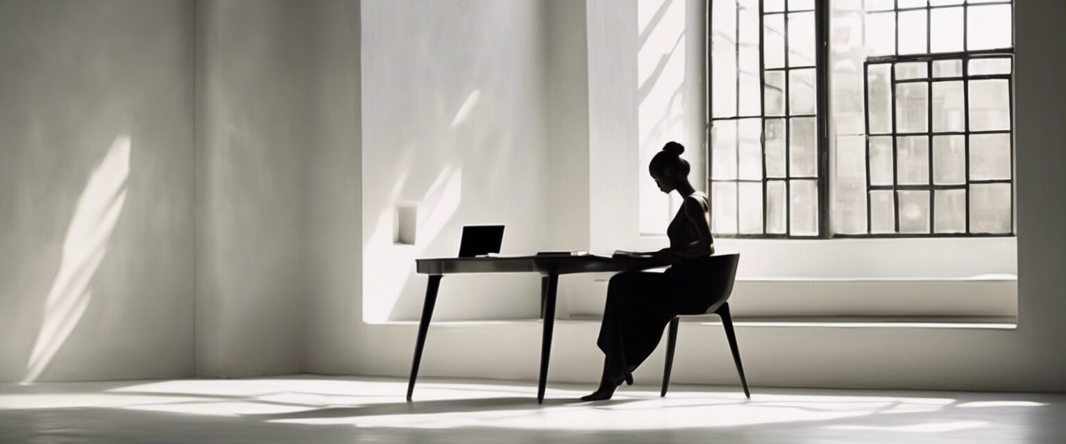  "Retrato del Ser: Minimalismo y Humanidad."

