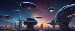  Galaxia Futurista: La Danza de las Naves Espaciales

