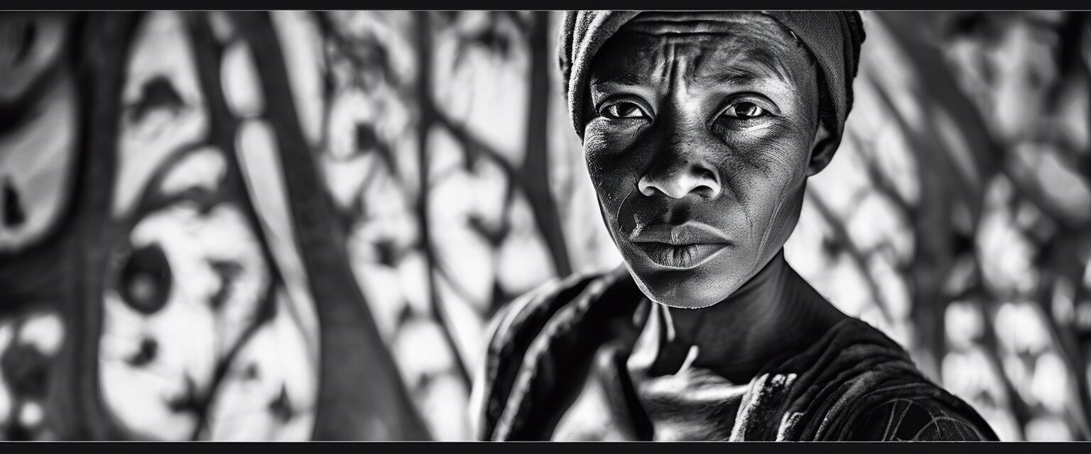  "Retrato de Humanidad en Blanco y Negro"

