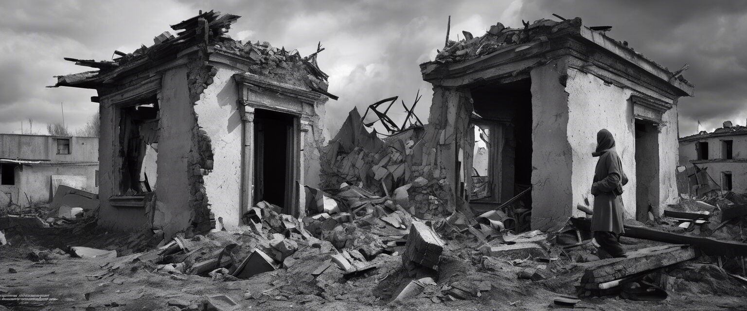  "Retratos de una Guerra Silente: La Resiliencia en las Sombras de Ucrania."

