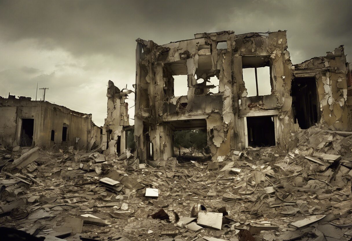  "Desolación y Resistencia: El Paisaje después de la Guerra"

