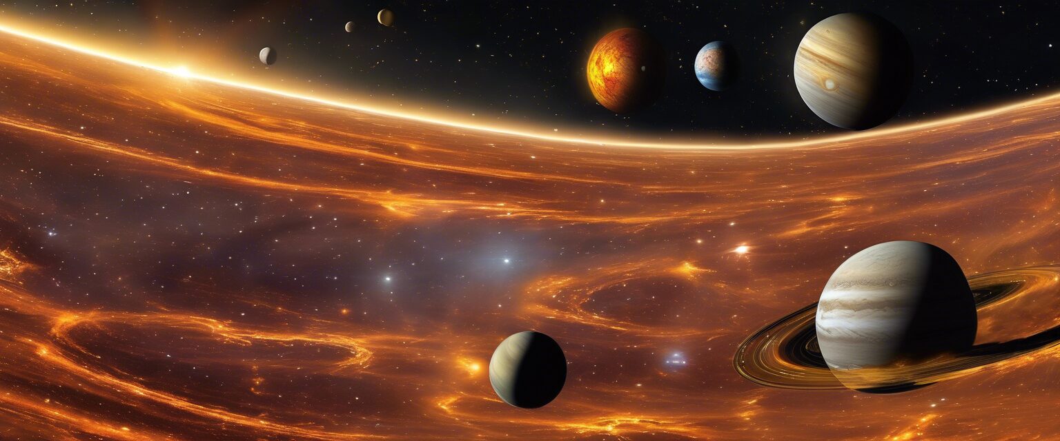  "Majestuosidad del Sistema Solar: Un Viaje Visual"

