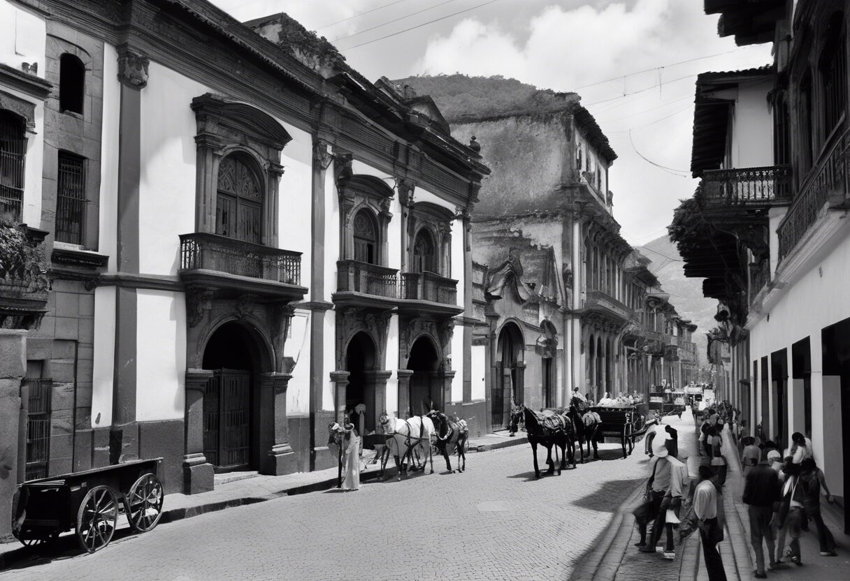  "Caracas Quintaescencia: Ecos de un Pasado en Blanco y Negro"

