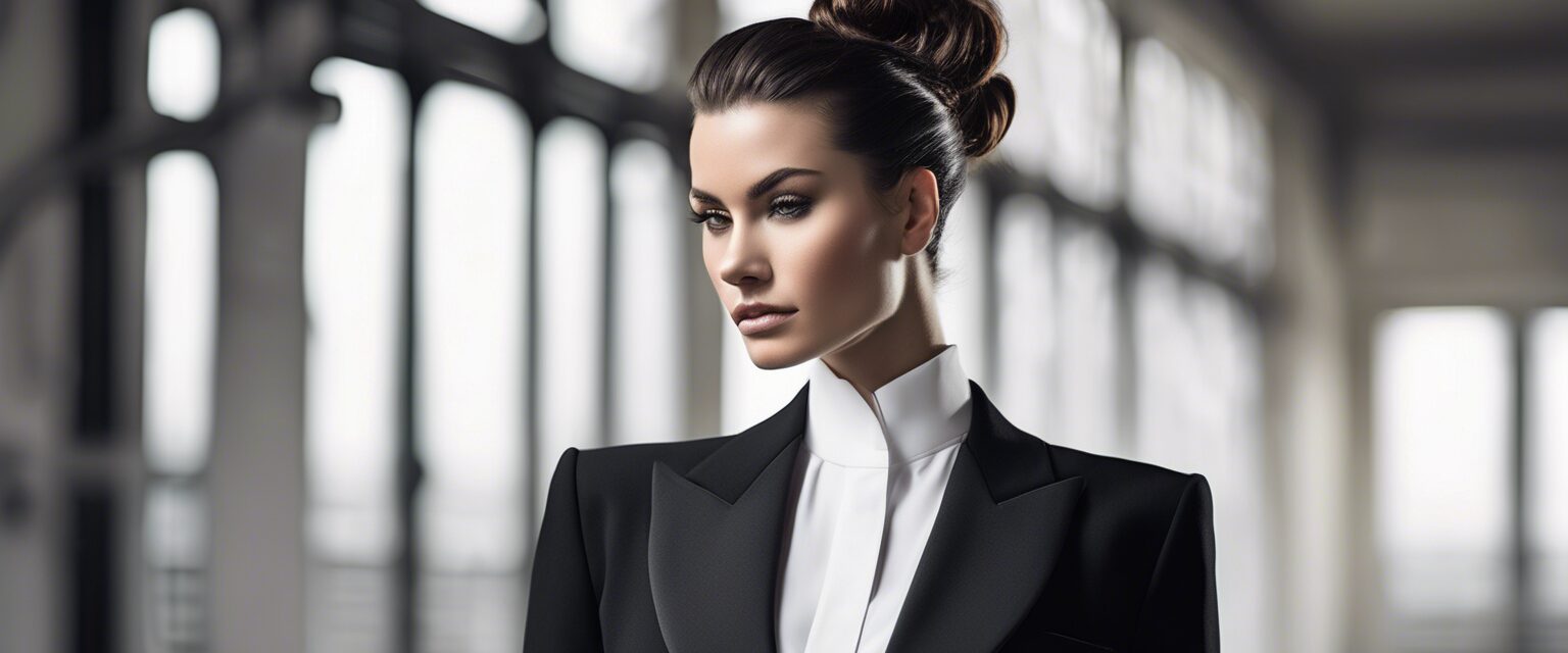 
"Elegancia Contemporánea: Un Retrato en Moda Minimalista"

