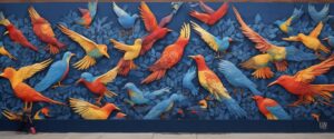   "Despliegue de Libertad: Un Fresco de Color y Emancipación"

