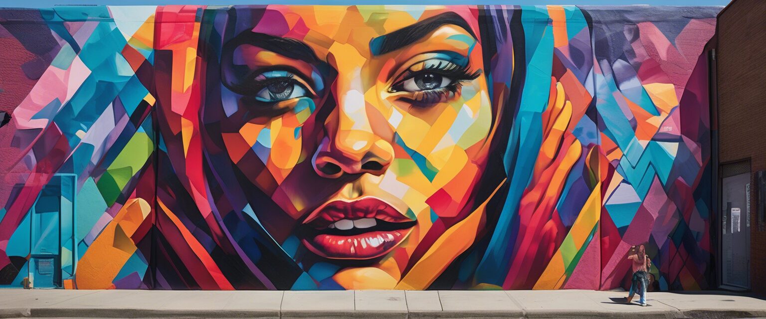  "Soy VAN: Un mural a gran escala de la artista urbana Van"

