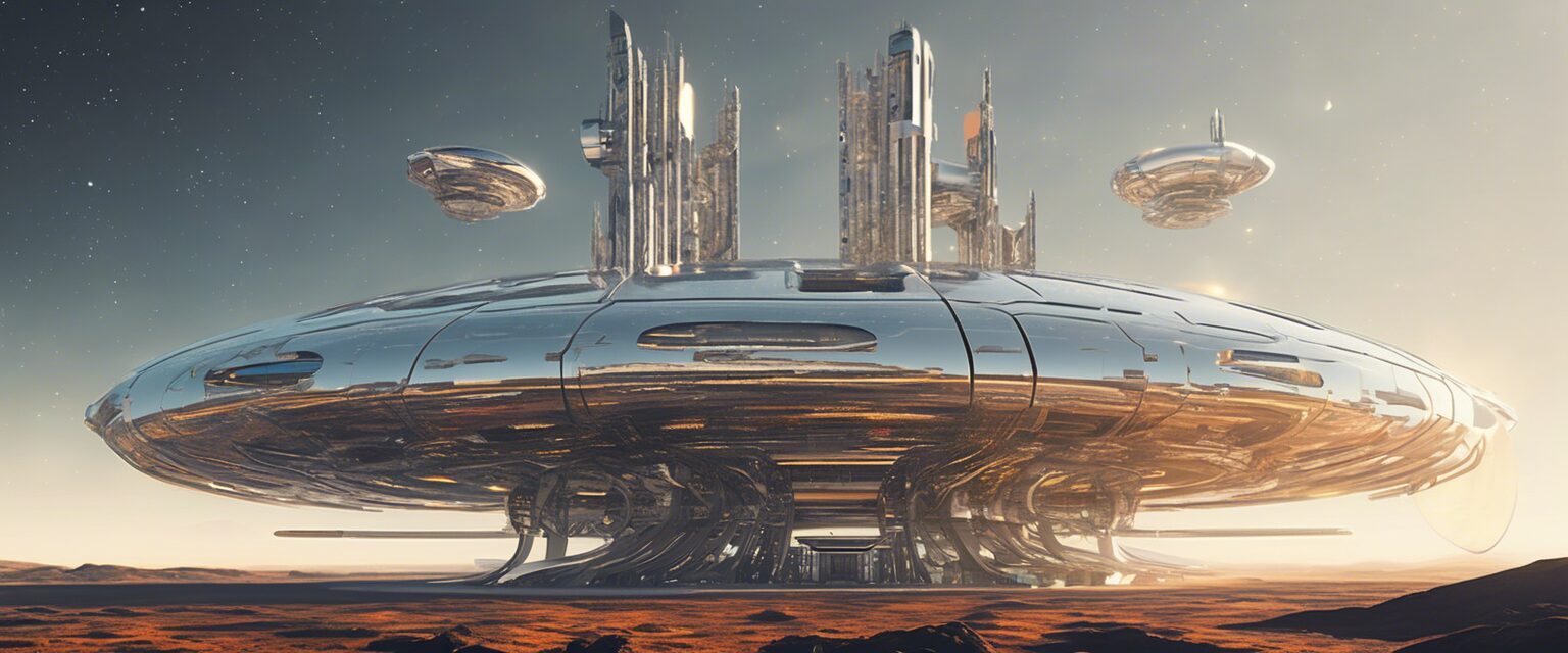 
"Reflejos del Futuro: La Estación Espacial del Mañana"

