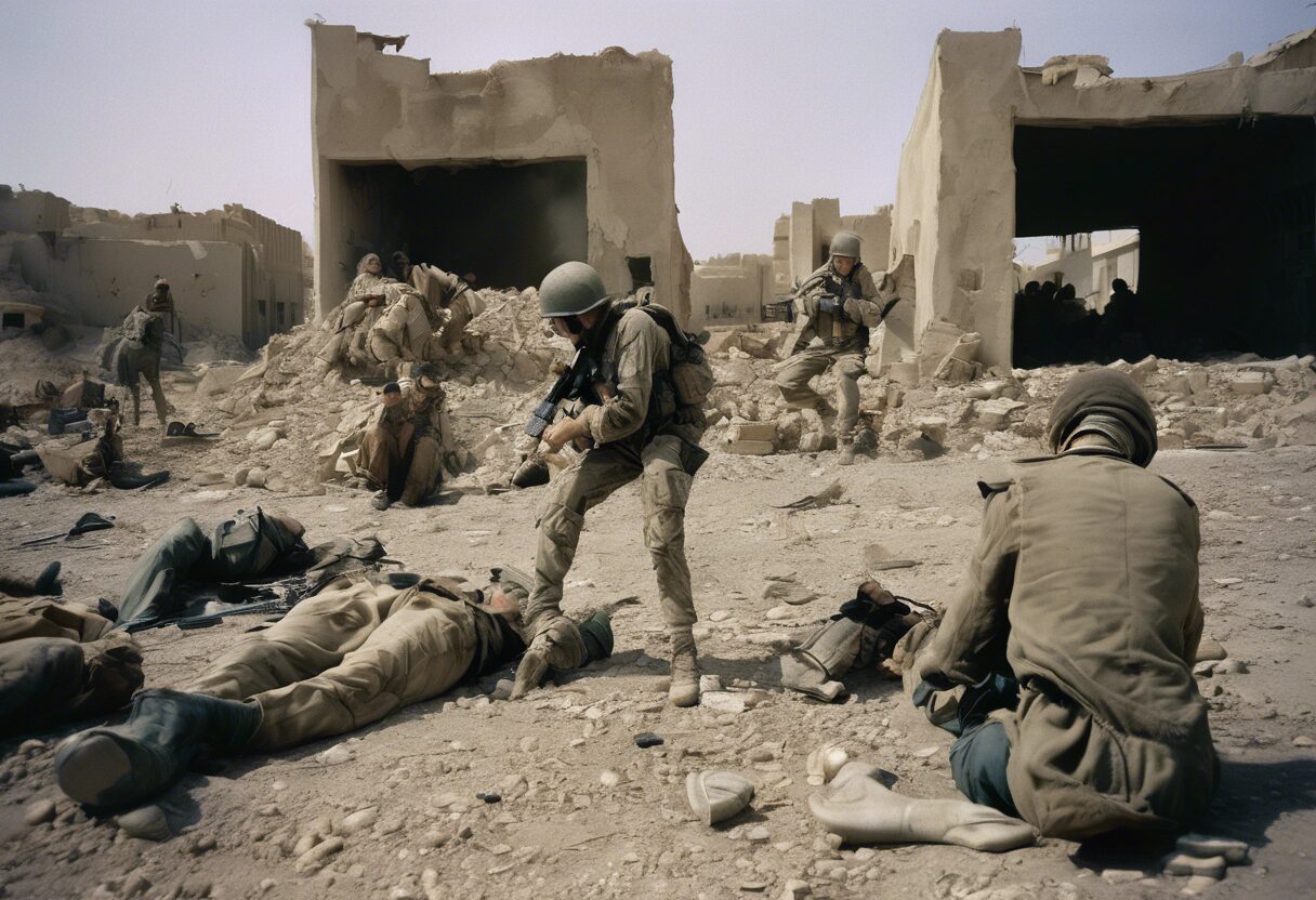  "Gritos Silenciados: Una visión cruda de la Guerra en el Medio Oriente"

